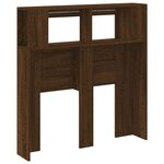 vidaXL Tête de lit à LED chêne marron 100x18 5x103 5cm bois ingénierie
