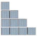 vidaXL Boîtes de rangement pliables 10 Pièces 32x32x32 cm tissu intissé