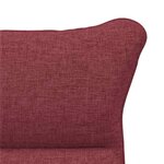 vidaXL Fauteuil relaxant Rouge bordeaux 69 x 74 x 93 cm tissu