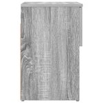vidaXL Armoire de lit 2 Pièces Sonoma gris 29 x 31 5 x 49 cm