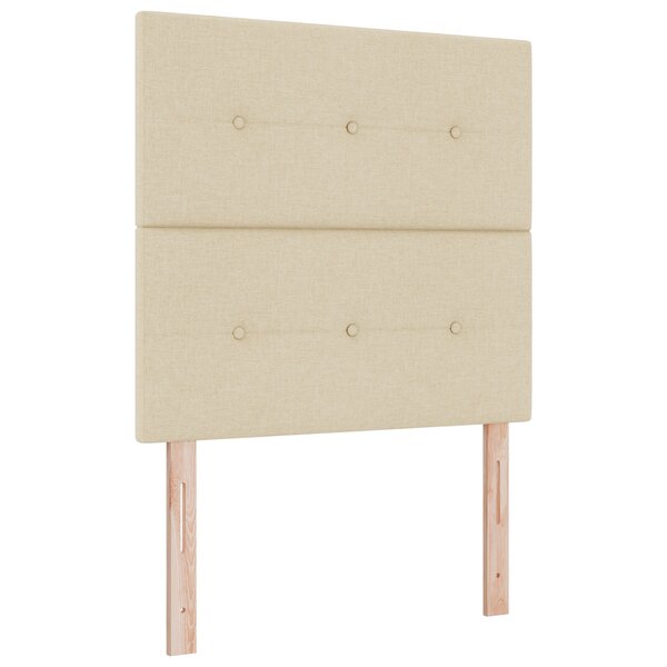 tête de lit capitonnée crème 90 cm en tissu