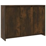 vidaXL Buffet Chêne fumé 102x33x75 cm Bois d'ingénierie
