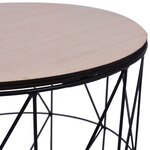 vidaXL Table basse Noir Ø 47 cm