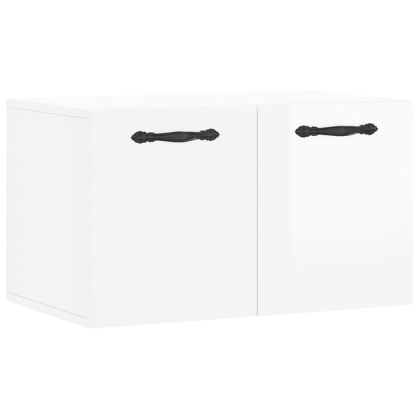 vidaXL Armoire murale Blanc brillant 60x36 5x35 cm Bois d'ingénierie