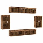 Étagère flottante vidaXL 2 Pièces Vieux bois 40x28.5x40 cm Bois d'ingénierie