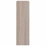 vidaXL Meuble à chaussures en bois avec 2 compartiments Aspect chêne