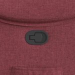 vidaXL Fauteuil inclinable Rouge bordeaux Tissu