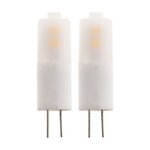 Lot de 2 pépites LED G4 - 5W - Blanc chaud - 100 Lumen - 3000K - A+ - Zenitech