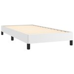 vidaXL Cadre de lit Blanc 90x190 cm Similicuir