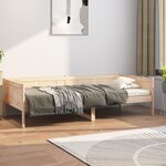 vidaXL Lit de jour bois de pin massif 80x200 cm