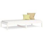 vidaXL Lit de jour sans matelas blanc 80x200 cm bois de pin massif