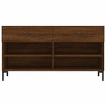vidaXL Banc à chaussures chêne marron 102x35x55 cm bois d'ingénierie