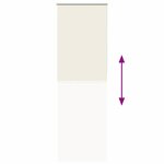 vidaXL Store enrouleur occultant blanc cassé 65x230cm largeur du tissu