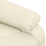 vidaXL Fauteuil Crème Tissu