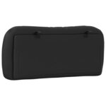 vidaXL Coussin de tête de lit noir 90 cm similicuir