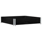 vidaXL Jardinière noir 100x100 cm bois massif de pin