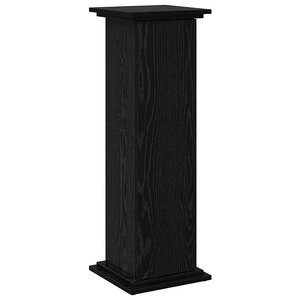 vidaXL Support d'affichage avec étagère Chêne noir 31 x 30 x 90 cm