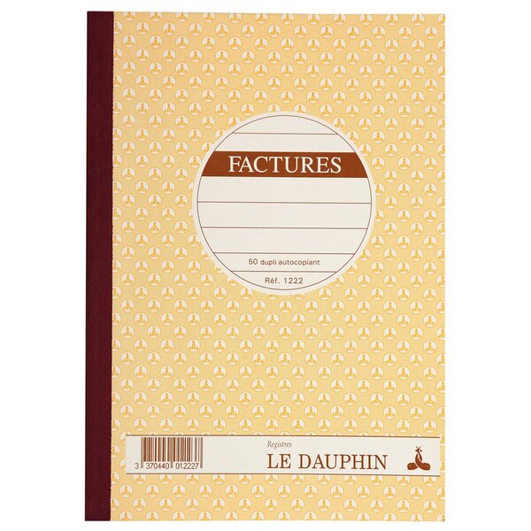 Manifold autocopiant Facture", double exemplaires 21x14,8 cm, 50 pages (paquet 5 unités)"