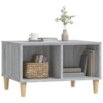 vidaXL Table basse Sonoma gris 60x50x36 5 cm Bois d'ingénierie