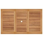 vidaXL Ensemble de salle à manger pour jardin 7 Pièces Marron