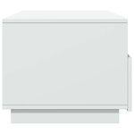 vidaXL Table basse avec lumières LED blanc 90x49x40 cm