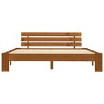 vidaXL Cadre de lit sans matelas marron miel 160x200cm bois pin massif