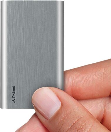 Disque dur externe PNY Elite 480Go SSD USB 3.1 (Argent)