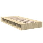 vidaXL Cadre de lit chêne sonoma 100x200 cm bois d'ingénierie