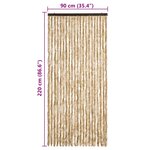 vidaXL Moustiquaire Beige 90x220 cm Chenille