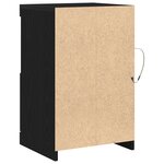 Buffet vidaXL avec lumières LED Chêne noir 41x37x67 cm