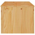 vidaXL Table basse Drammen Chêne 99 x 55 x 45 cm Bois massif en pin