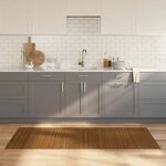 vidaXL Tapis rectangulaire marron 80x200 cm bambou