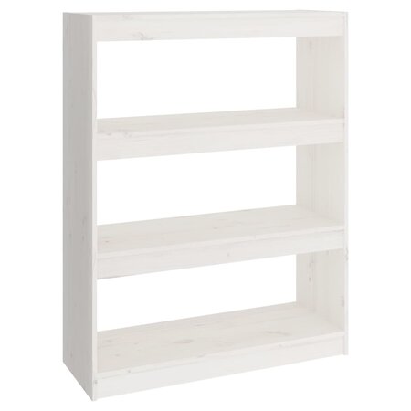 vidaXL Bibliothèque/Séparateur de pièce Blanc 80x30x103 5cm Pin solide