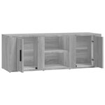 vidaXL Meuble TV Sonoma gris 100x31 5x35 cm Bois d'ingénierie