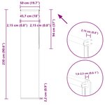 vidaXL Store enrouleur occultant largeur du tissu 45 7 cm polyester