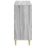 vidaXL Buffet Sonoma gris 89 x 34 5 x 80 cm Bois d'ingénierie
