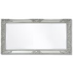 vidaXL Miroir mural style baroque 100x50 cm Argenté