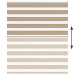vidaXL Store zèbre marron sable largeur du tissu 120 9 cm polyester