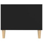 vidaXL Table basse noir 102x50x40 cm bois d'ingénierie