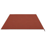 vidaXL Tissu de remplacement pour auvent Orange et marron 6x3 5 m