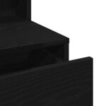 vidaXL Coiffeuse Chêne noir 80 x 41 x 144 5 cm Bois d'ingénierie