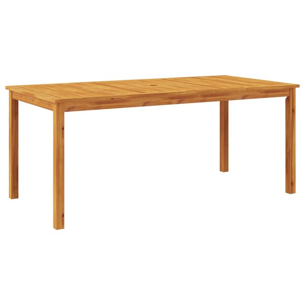 vidaXL Table à manger de jardin 180x90x75 cm bois massif d'acacia