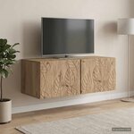 vidaXL Meuble TV mural 98 x 41 x 30 cm Chêne artisanal