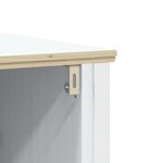 vidaXL Meubles de salle de bain 3 Pièces BERG blanc bois de pin massif