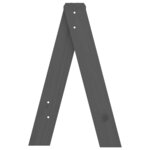 vidaXL Tabourets lot de 2 gris 40x40x60 cm bois massif de pin