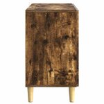 vidaXL Buffet Chêne fumé 89 x 34 5 x 60 cm Bois d'ingénierie