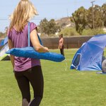 Sport-brella auvent d'ombrage incliné ultra bleu 243 cm
