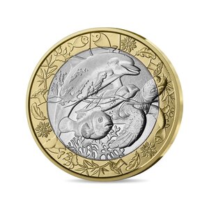 Les animaux du monde Monnaie de 5€ métal commun - Les animaux marins