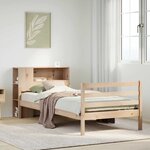 vidaXL Lit bibliothèque sans matelas 100x200 cm bois massif de pin