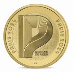 Jeux olympiques de paris 2024 - la mascotte - médaillon mascotte paralympique